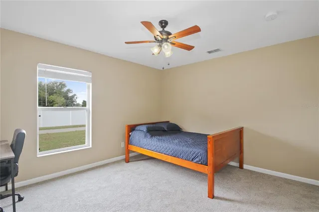 a room with a table and a window