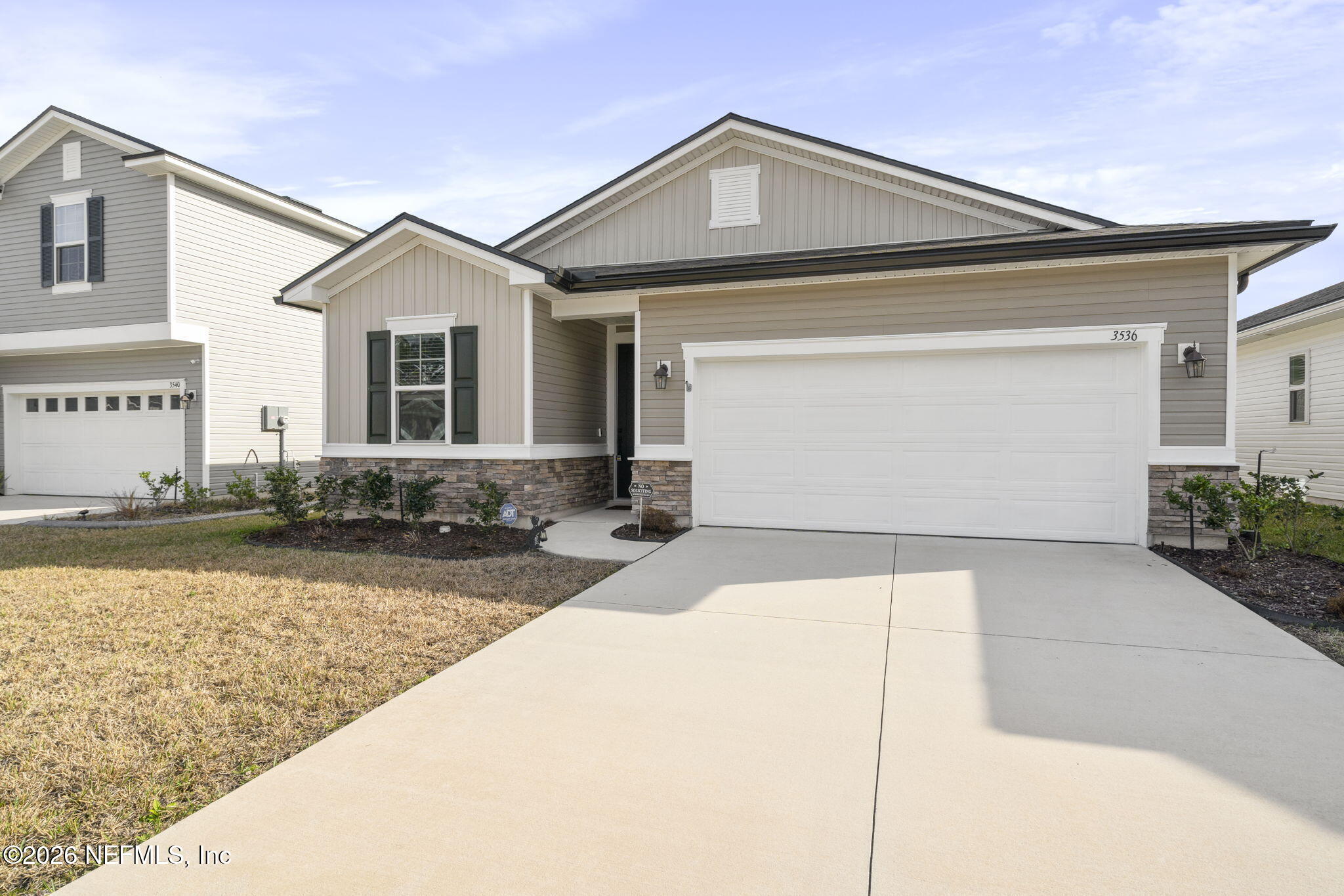 3536 Cunningham Road Orange Park, FL 32065 - Photo 2 of 33 Two Car Garage