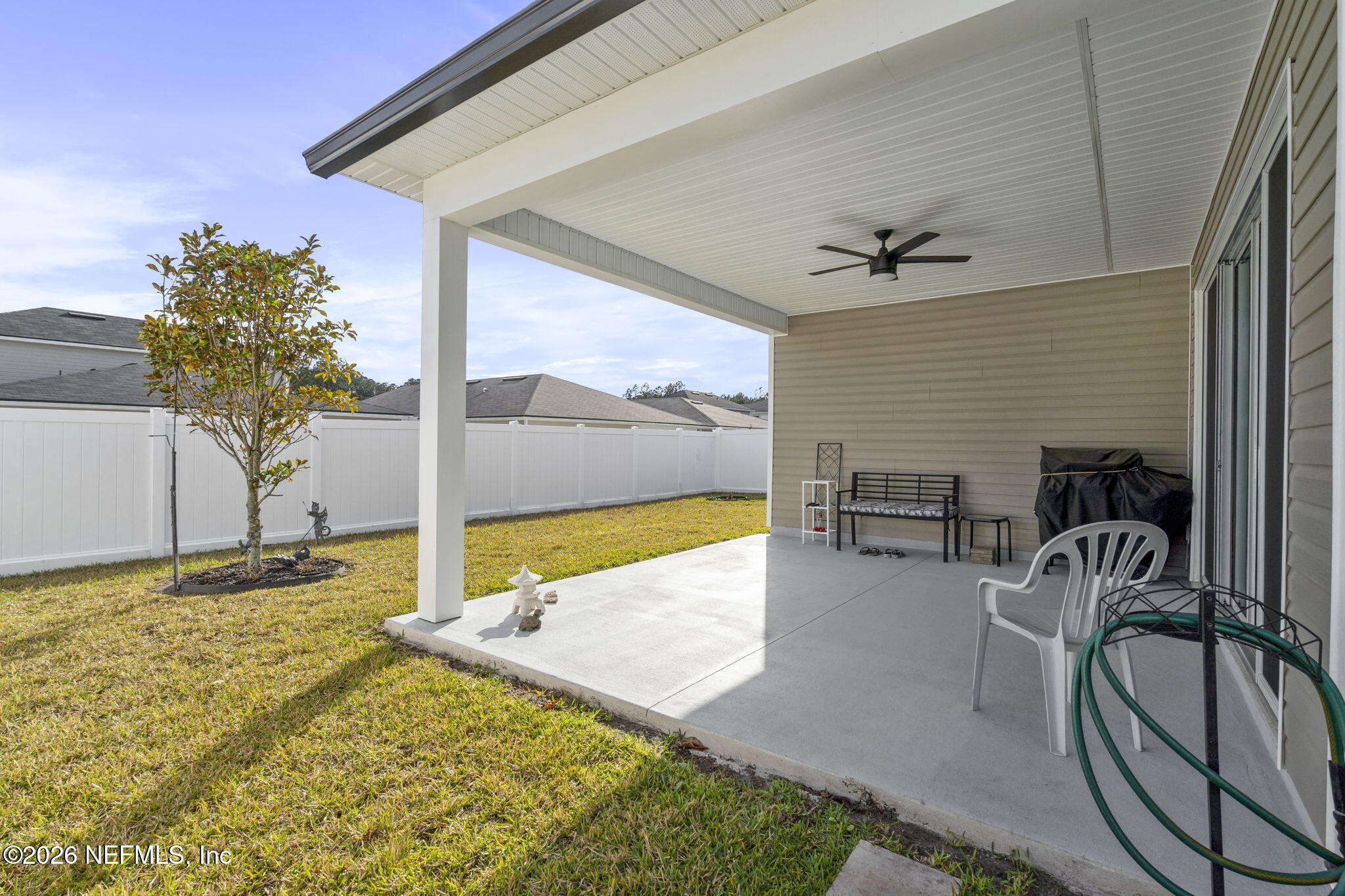 3536 Cunningham Road Orange Park, FL 32065 - Photo 30 of 33 Ceiling Fan & Painted Concrete