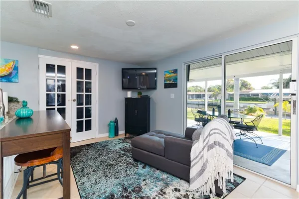 a kitchen with a stove and cabinets