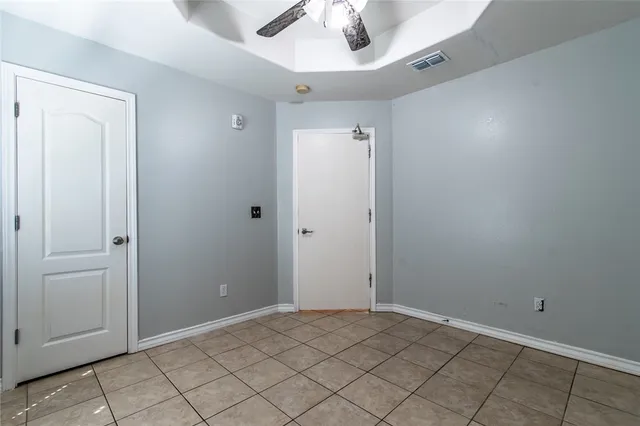 a view of an empty room