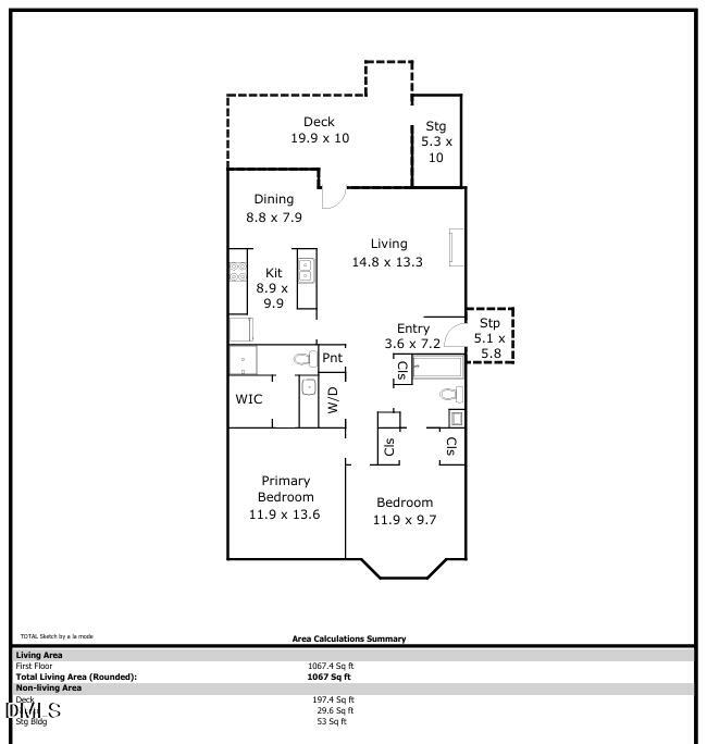4521 Chinquoteague Court Raleigh, NC 27613 - Photo 31 of 31 4521 Chinquoteague Ct - Floor plan jpg