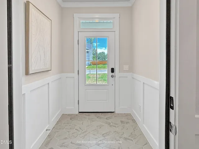 a view of an entryway door