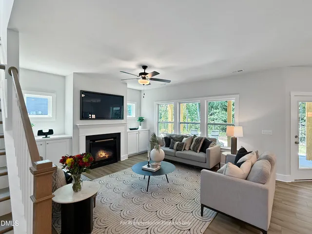 a bedroom with a bed and couch