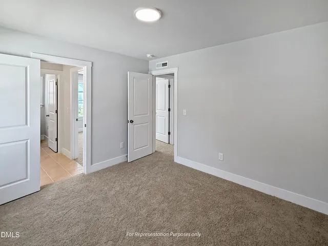 a view of a lake with houses