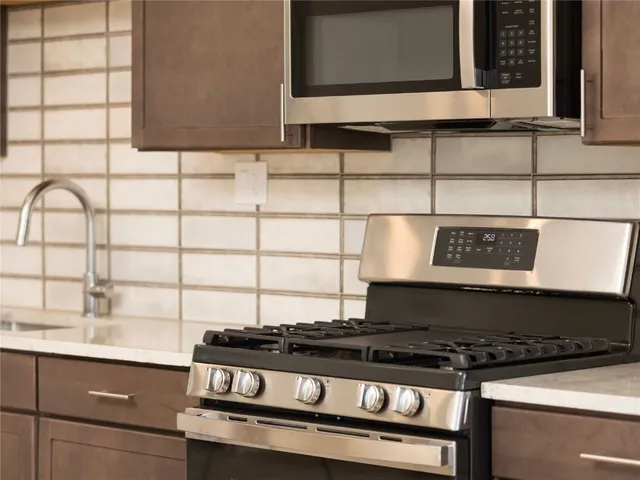 a close view of stove