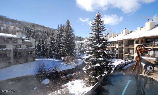 1 Willow Bridge Road, Unit 33B Vail, CO 81657 - Photo 19 of 36 OWB pool over looking ski slopes