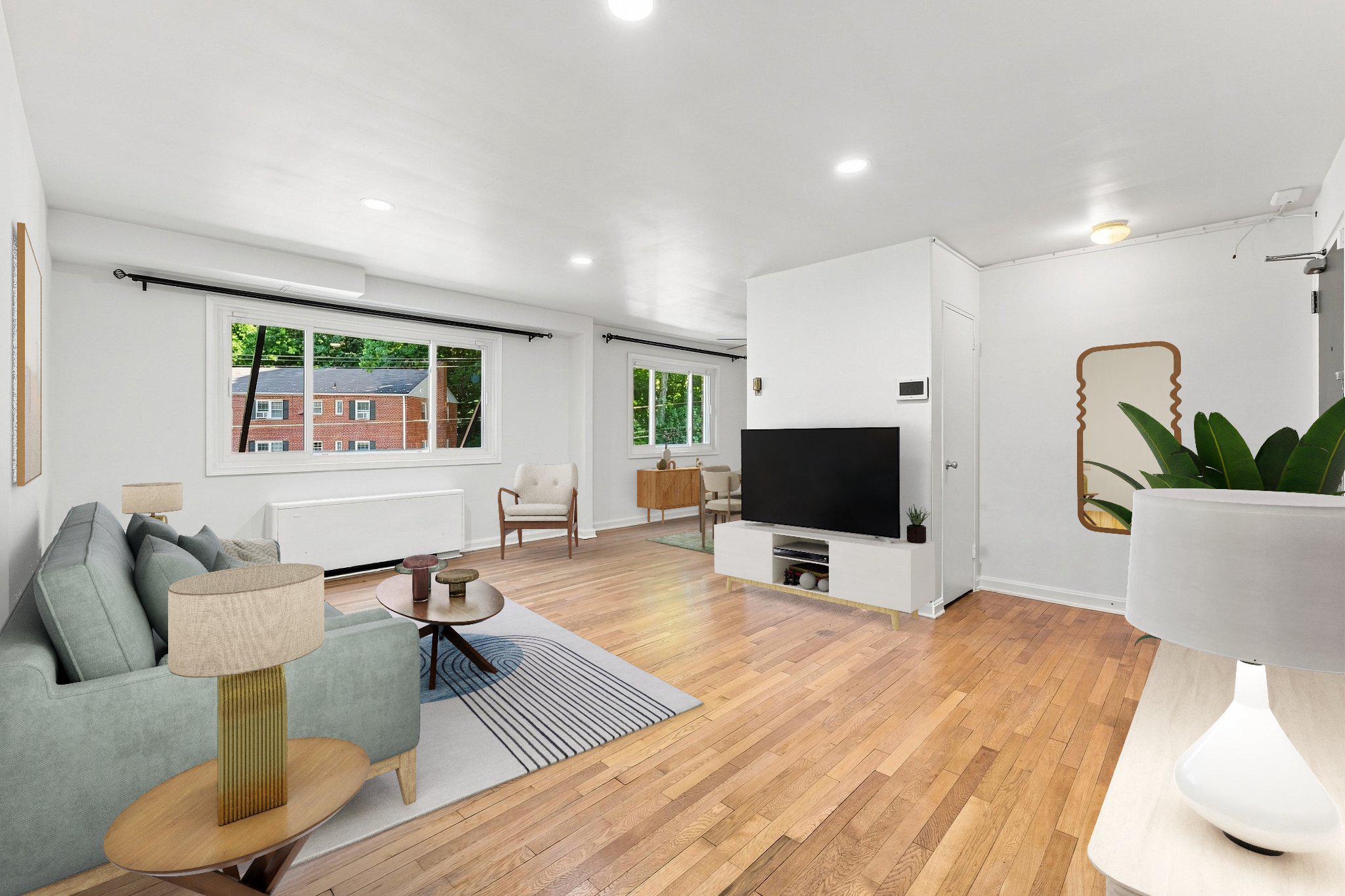 95 East Wayne Avenue, Unit 212 Silver Spring, MD 20901 - Photo 3 of 30 Living room (virtually staged)