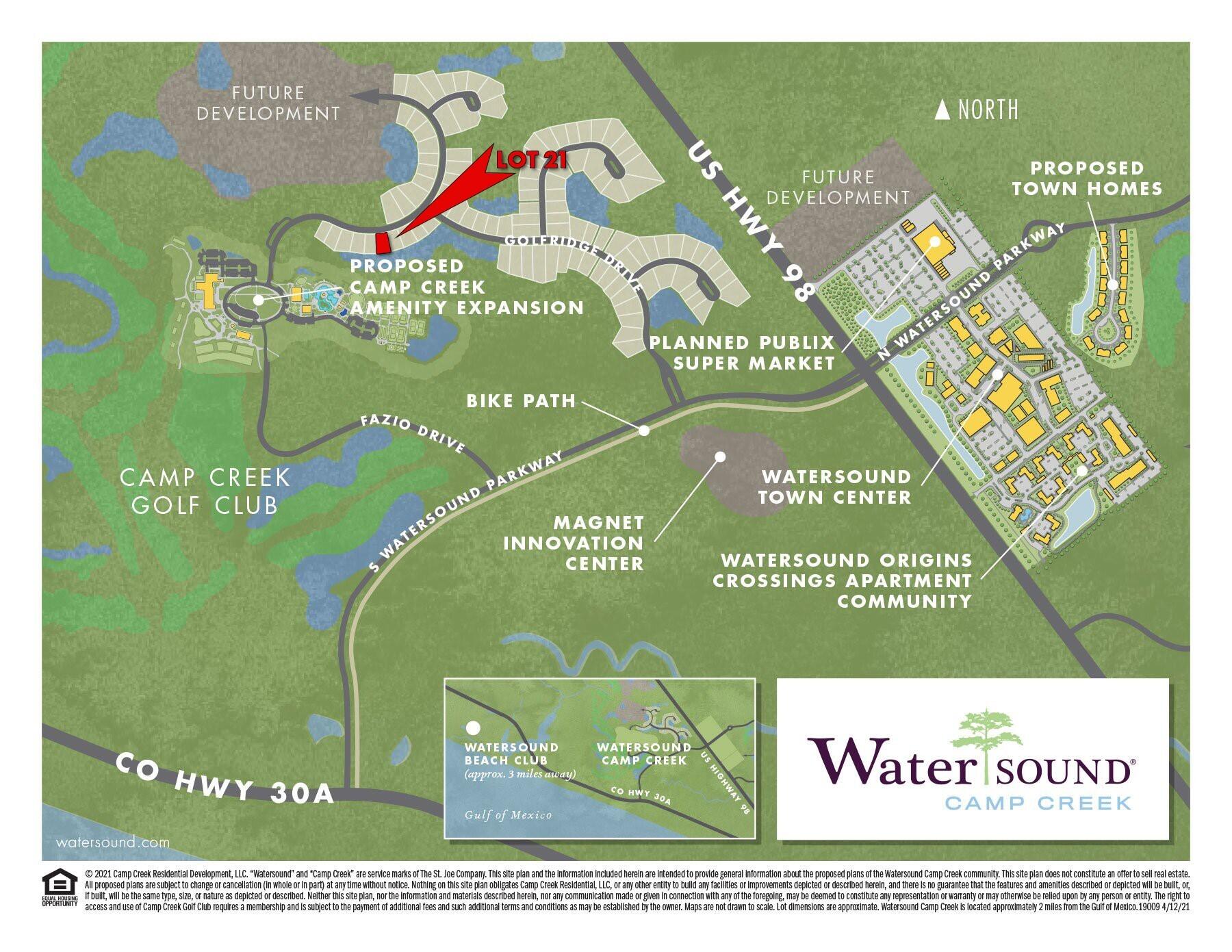 Lot 21 Windsong Dr Inlet Beach Inlet Beach, FL 32461 - Photo 1 of 2 a sign that is on the side of a building