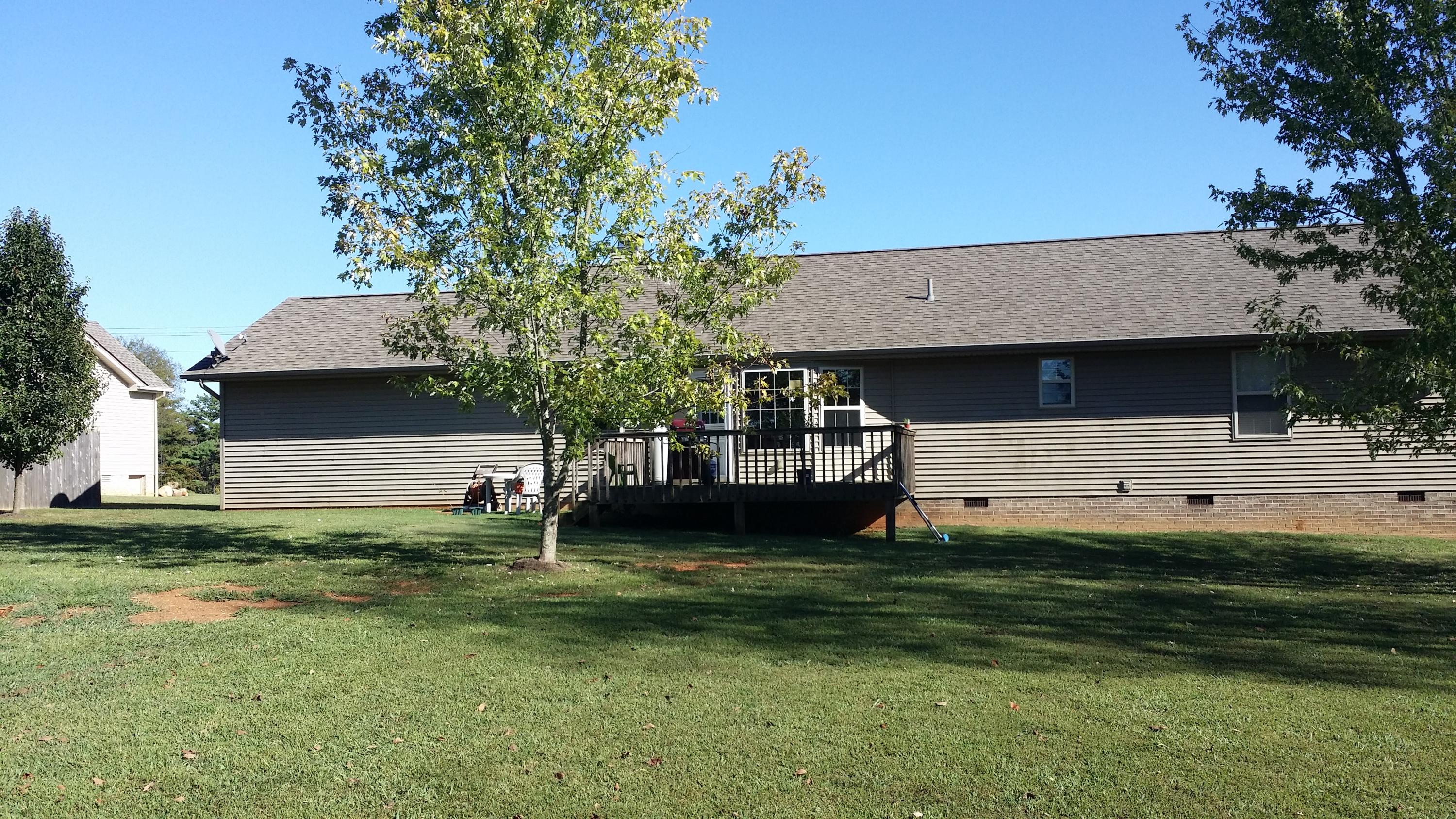 Back view of home
