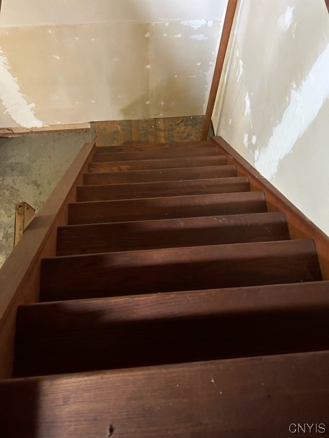 3008 Groth Road Murray, NY 14470 - Photo 27 of 34 Wide hardwood loft stairs