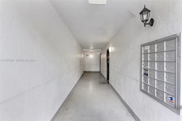 a view of a wooden door