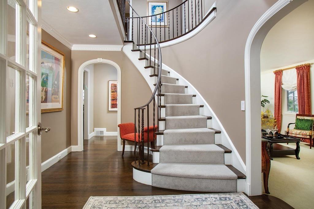 101 Blake Road Brookline, MA 02445 - Photo 2 of 28 a view of entryway and hall with wooden floor