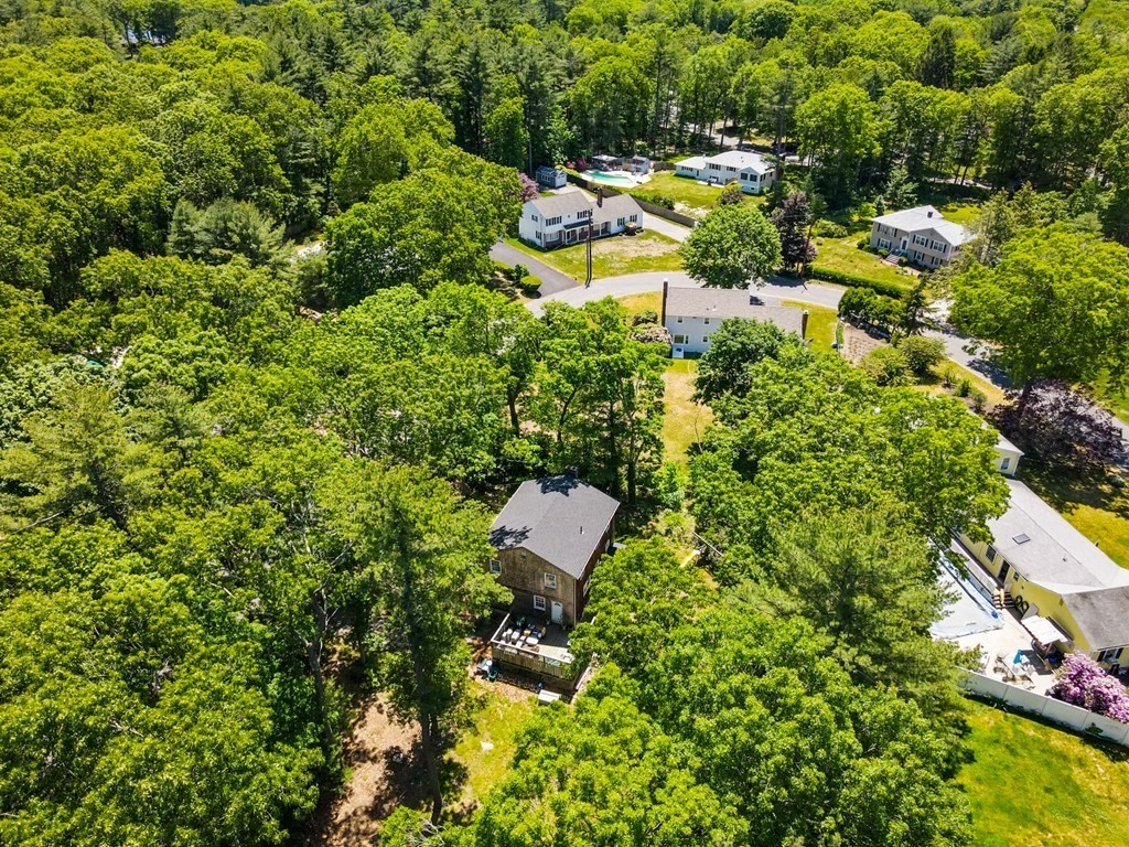 5 Hazelwood Drive Hingham, MA 02043 - Photo 7 of 12 a aerial view of a house with a yard and lake view