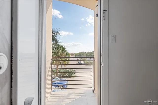 a view of a bathroom from a window