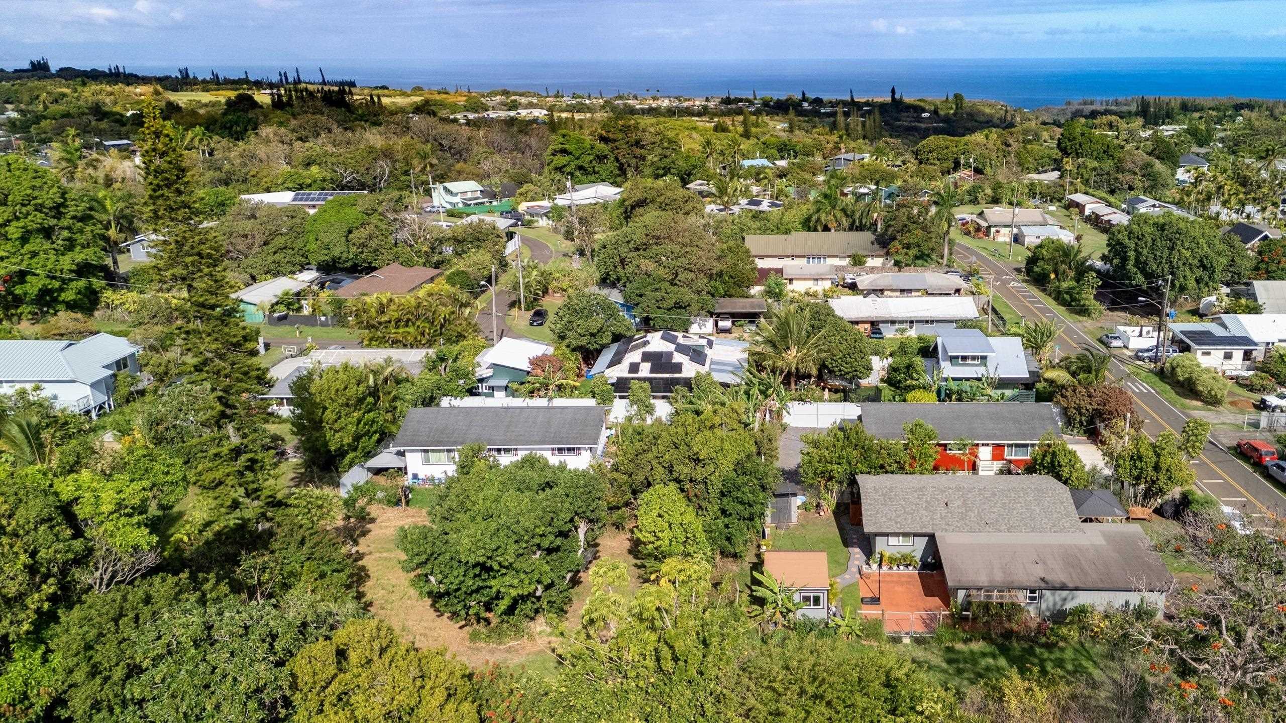 1706 Haiku Road Haiku, HI 96708 - Photo 27 of 28 an aerial view of residential house with parking and yard