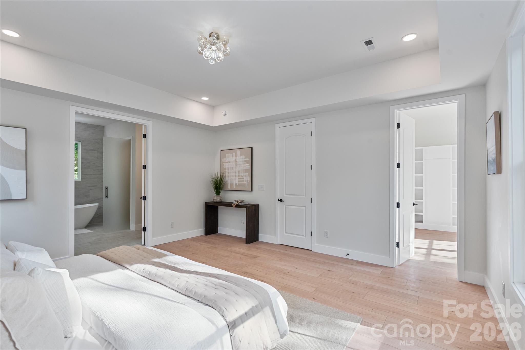 460 Riddle Mill Road Clover, SC 29710 - Photo 17 of 48 a bedroom with a bed and a view of bathroom