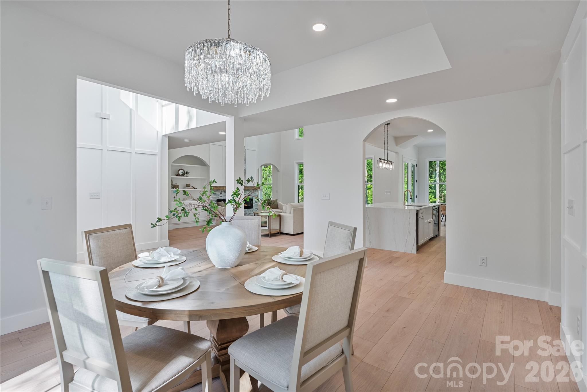 460 Riddle Mill Road Clover, SC 29710 - Photo 10 of 48 a view of a dining room with furniture and chandelier