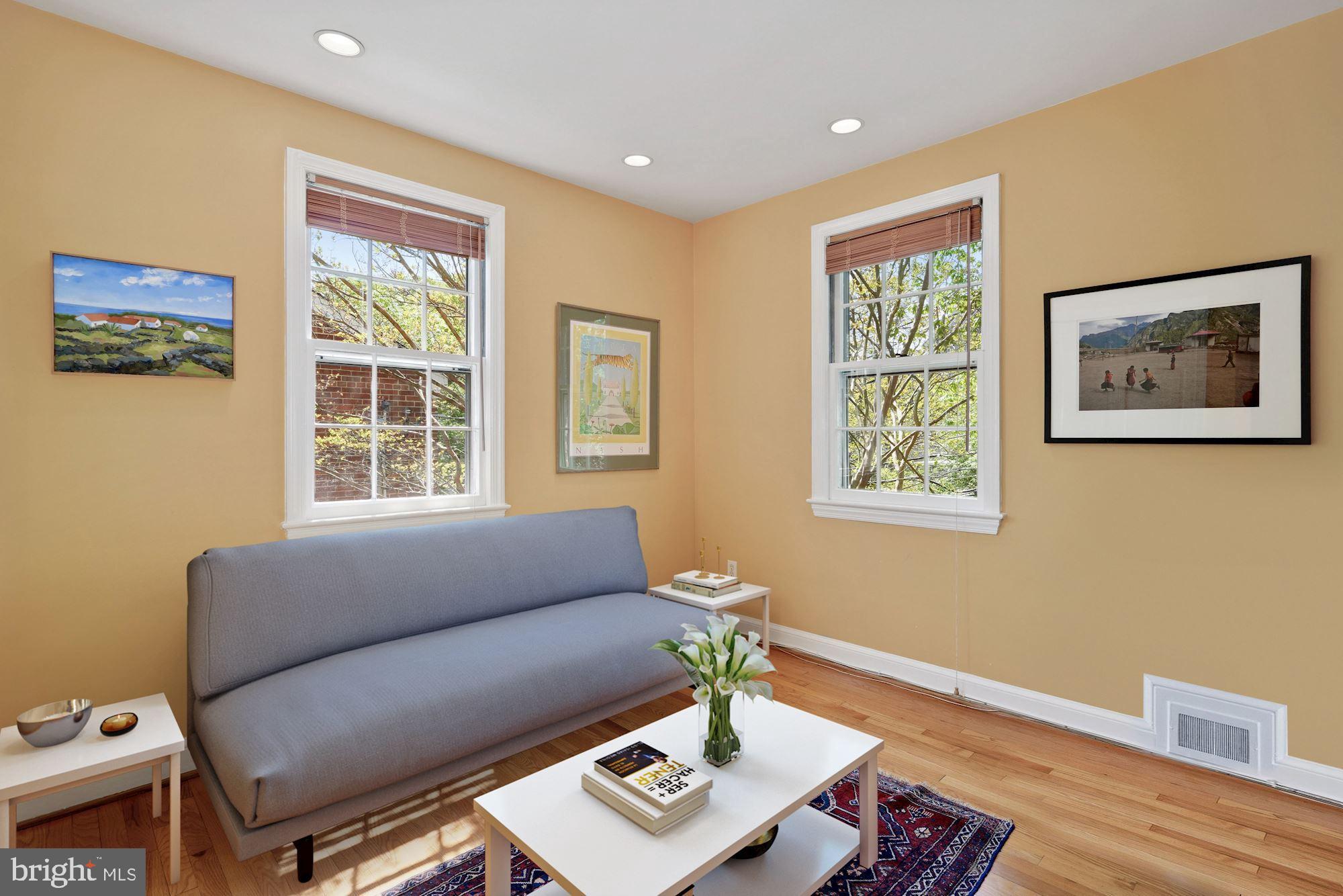 4517 Clark Place Northwest Washington, DC 20007 - Photo 17 of 28 Bedroom Two with Built-ins