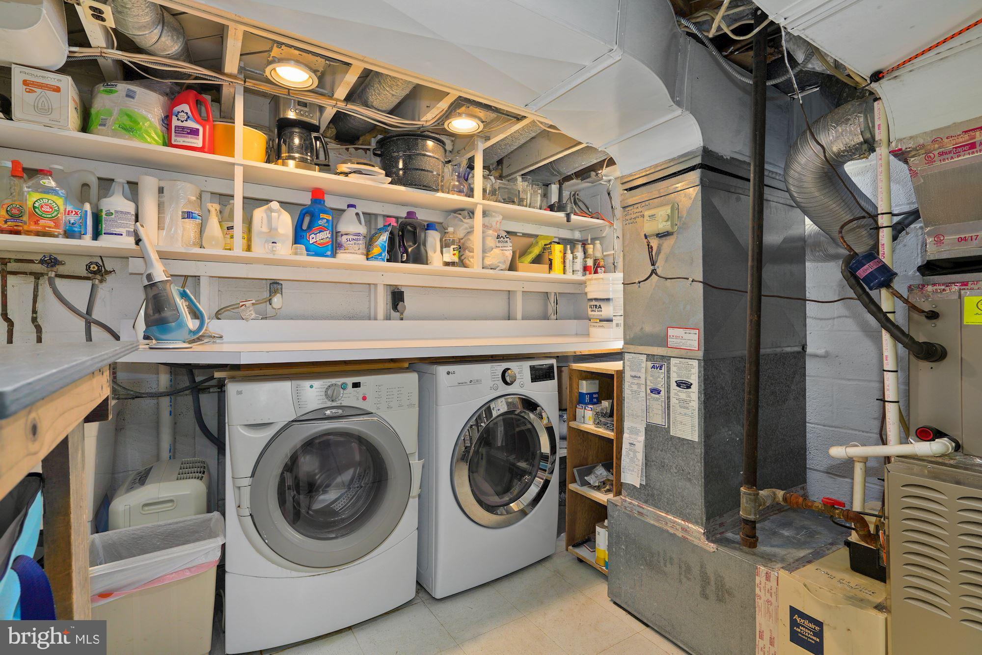 4517 Clark Place Northwest Washington, DC 20007 - Photo 22 of 28 Laundry Room