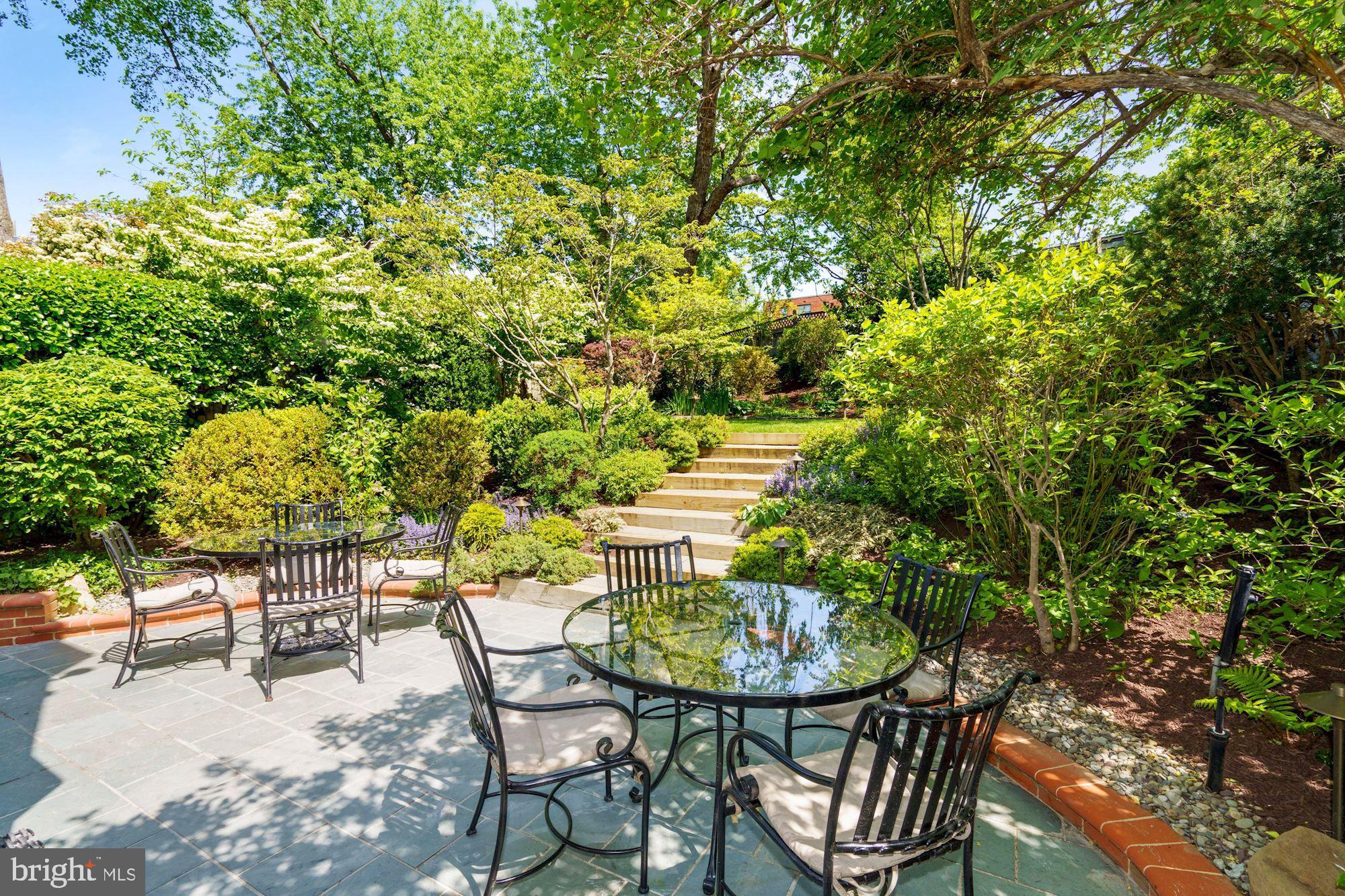4517 Clark Place Northwest Washington, DC 20007 - Photo 23 of 28 Enchanting Terrace with Outdoor Lighting