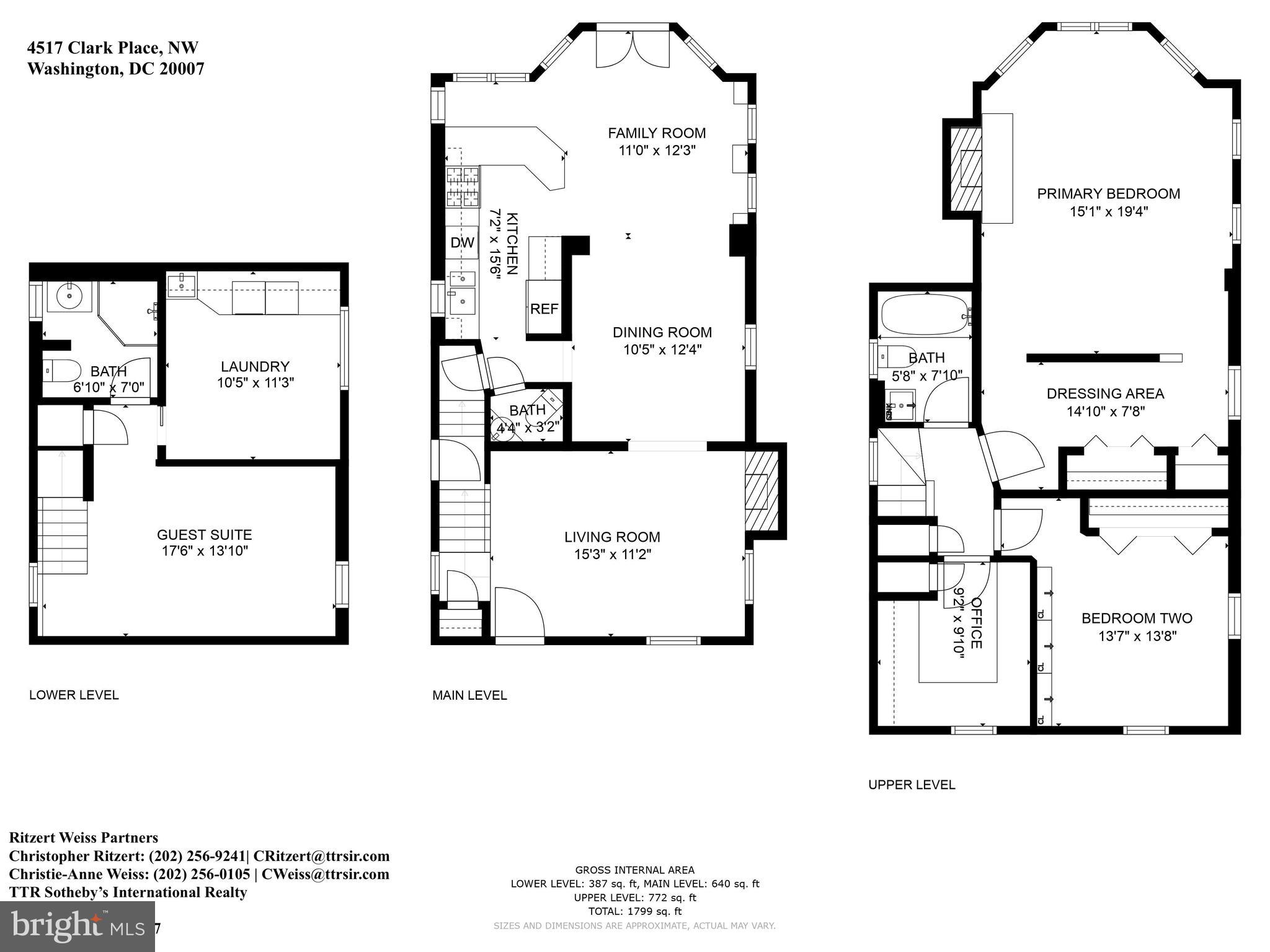4517 Clark Place Northwest Washington, DC 20007 - Photo 28 of 28 Floor Plans