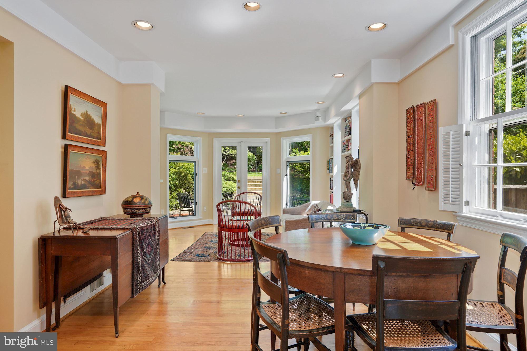 4517 Clark Place Northwest Washington, DC 20007 - Photo 5 of 28 Dining Room opens to Family Room