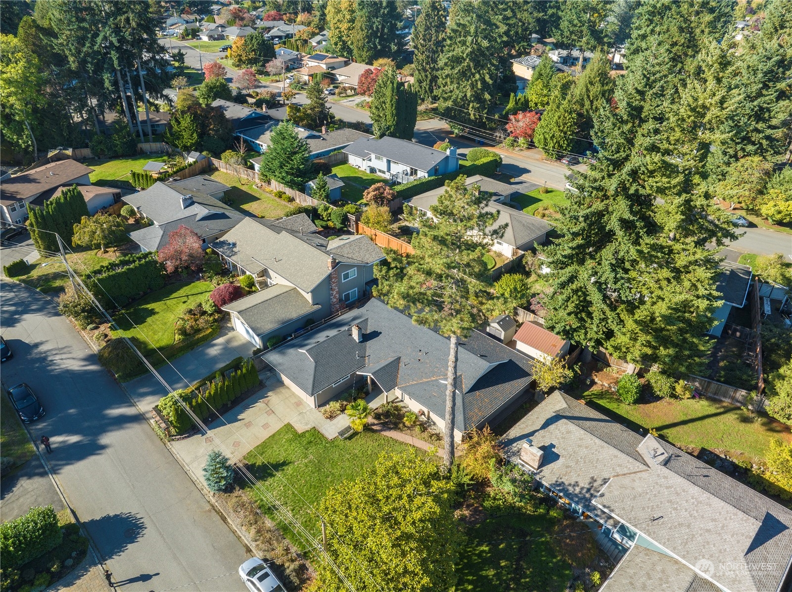 Undisclosed Address Bellevue, WA 98008 - Photo 26 of 28 an aerial view of residential houses with outdoor space