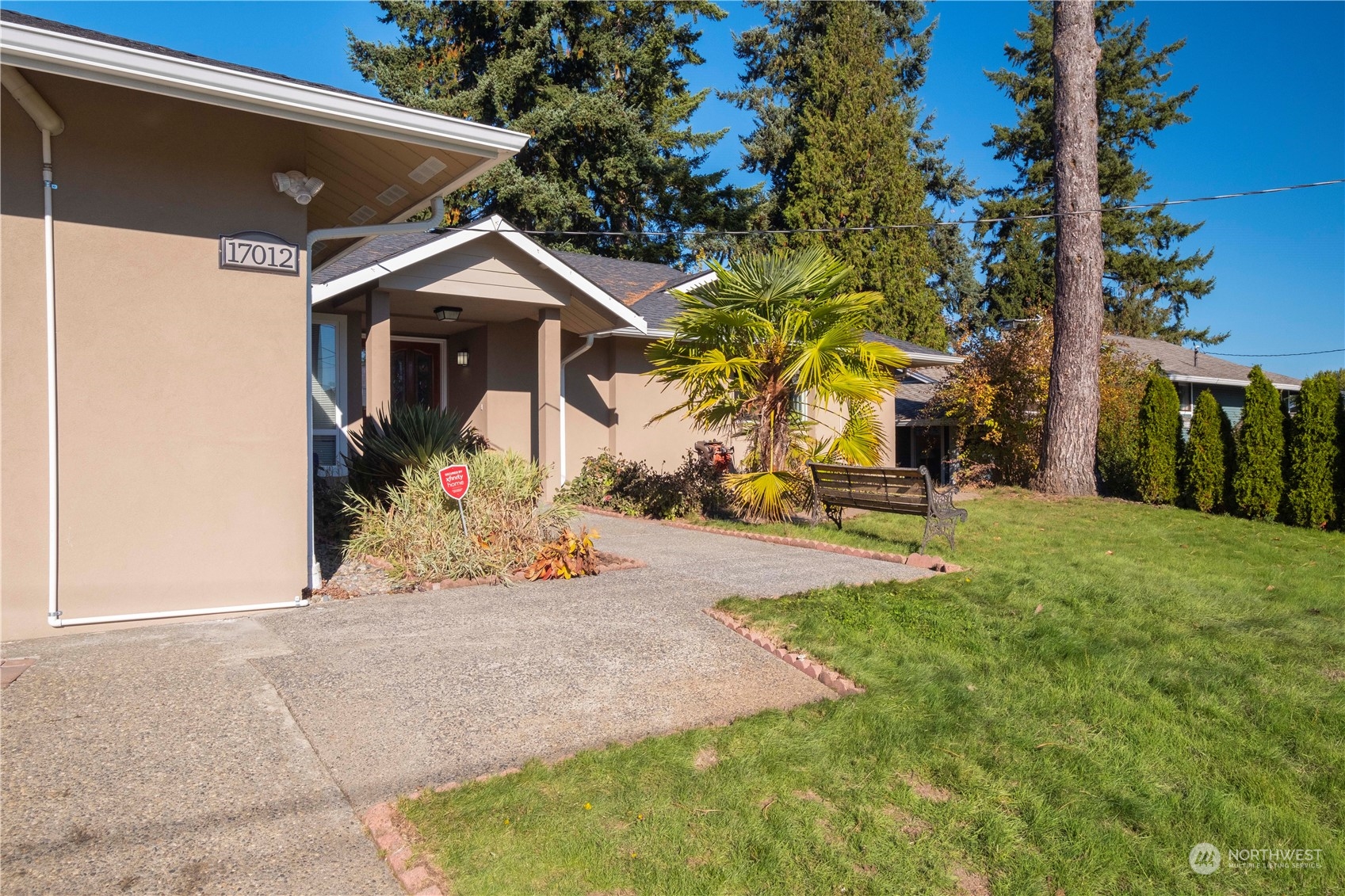 Undisclosed Address Bellevue, WA 98008 - Photo 5 of 28 a view of a backyard of the house