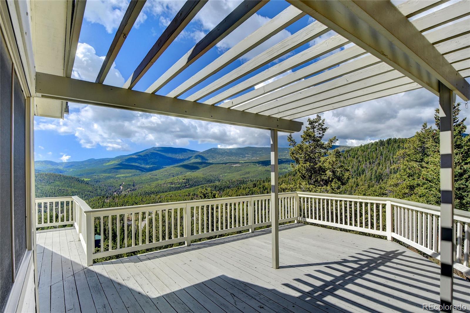 33633 Elk Run Evergreen, CO 80439 - Photo 6 of 40 a view of balcony with wooden floor