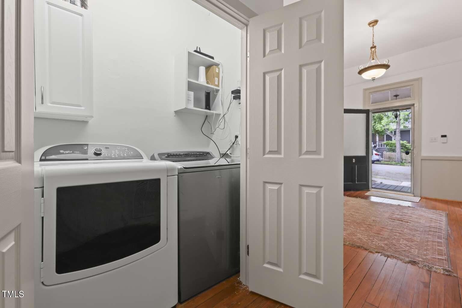 304 Linden Avenue Raleigh, NC 27601 - Photo 24 of 33 a utility room with dryer and washer