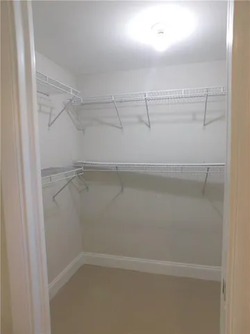 a view of a closet