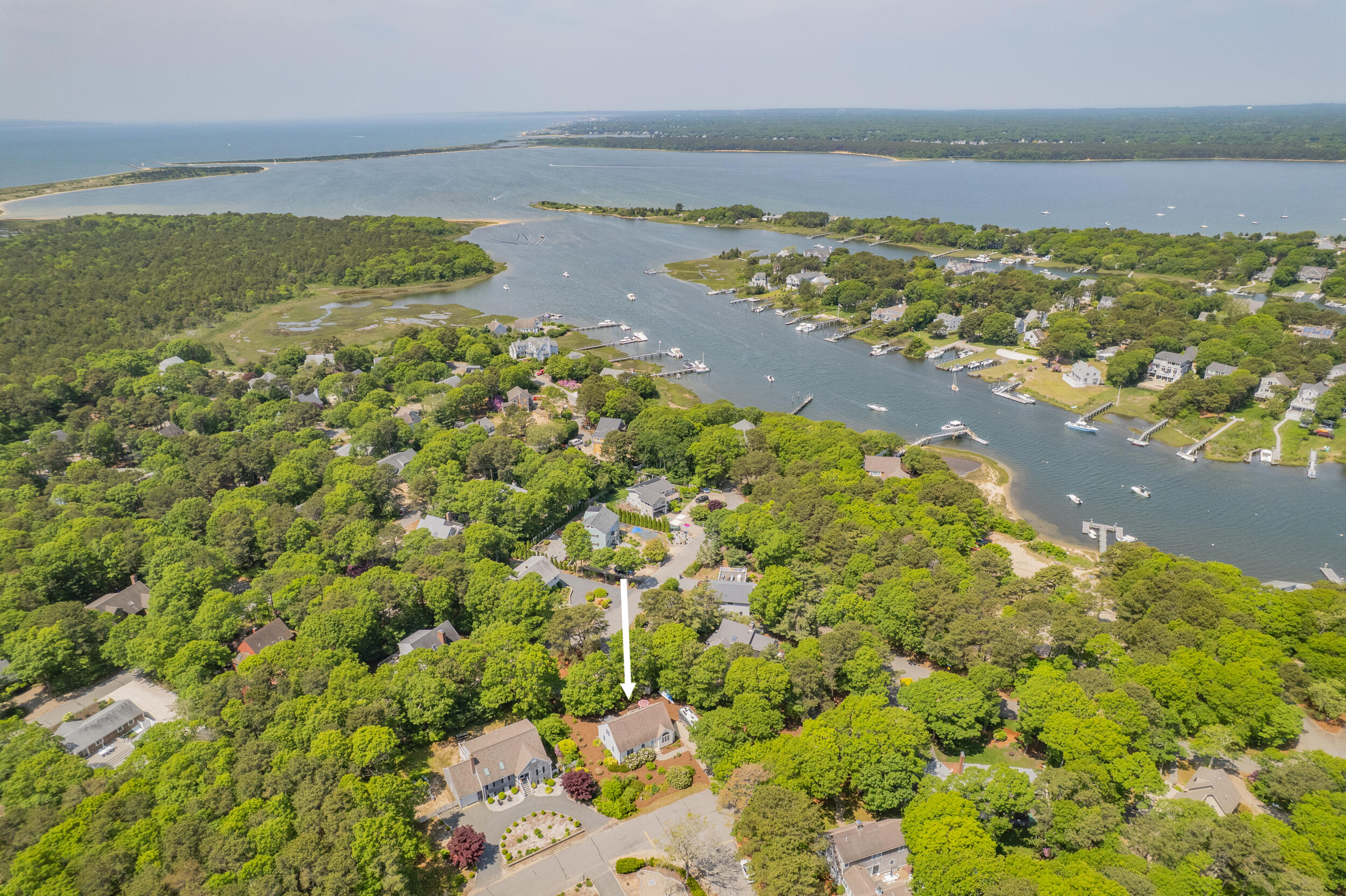 64 Manitoba Road Mashpee, MA 02649 - Photo 2 of 26 64 Manitoba Road - Aerial View