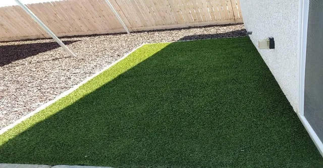 a view of a backyard with a garden