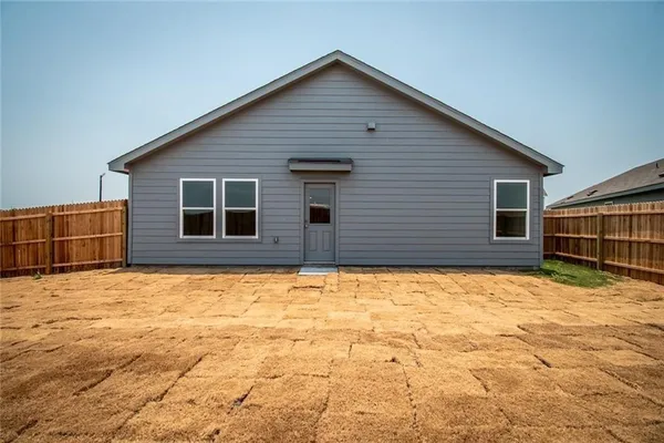 a backyard of a house