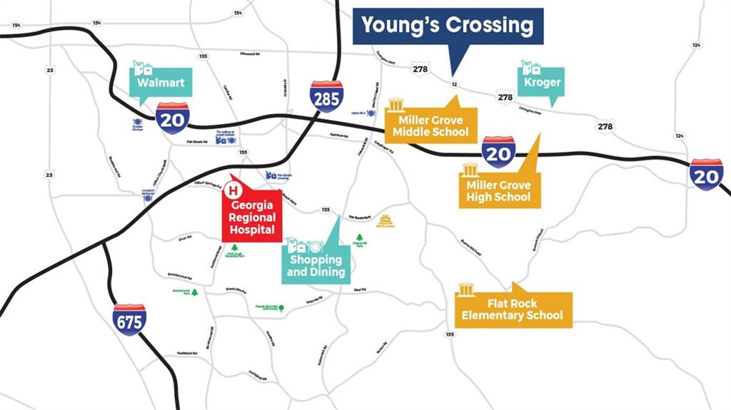 2098 Moss Hill Road Stone Mountain, GA 30083 - Photo 5 of 40 a sign that is on a wall next to a wall