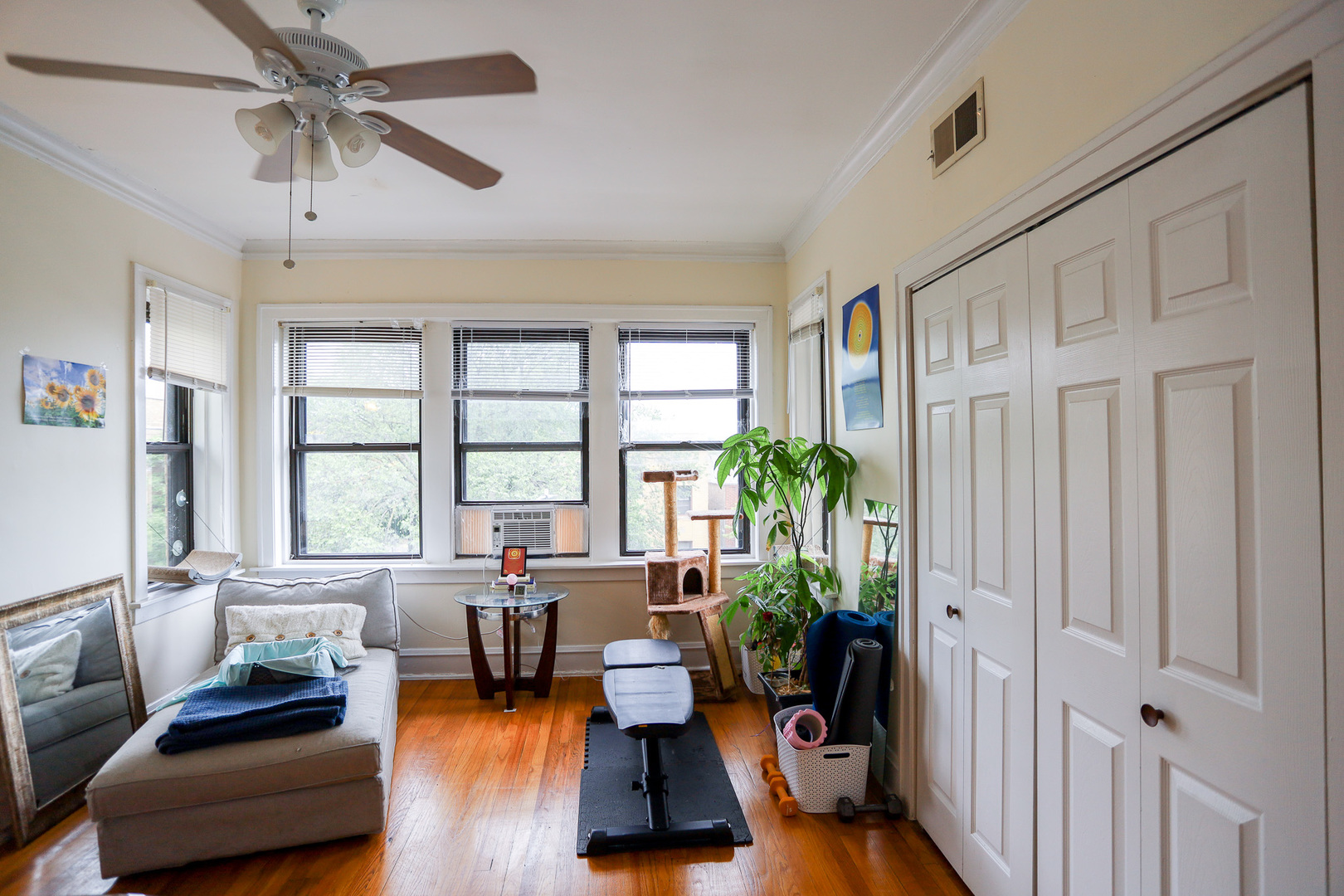 2325 West Addison Street, Unit 3 Chicago, IL 60618 - Photo 11 of 12 a living room with furniture and a large window