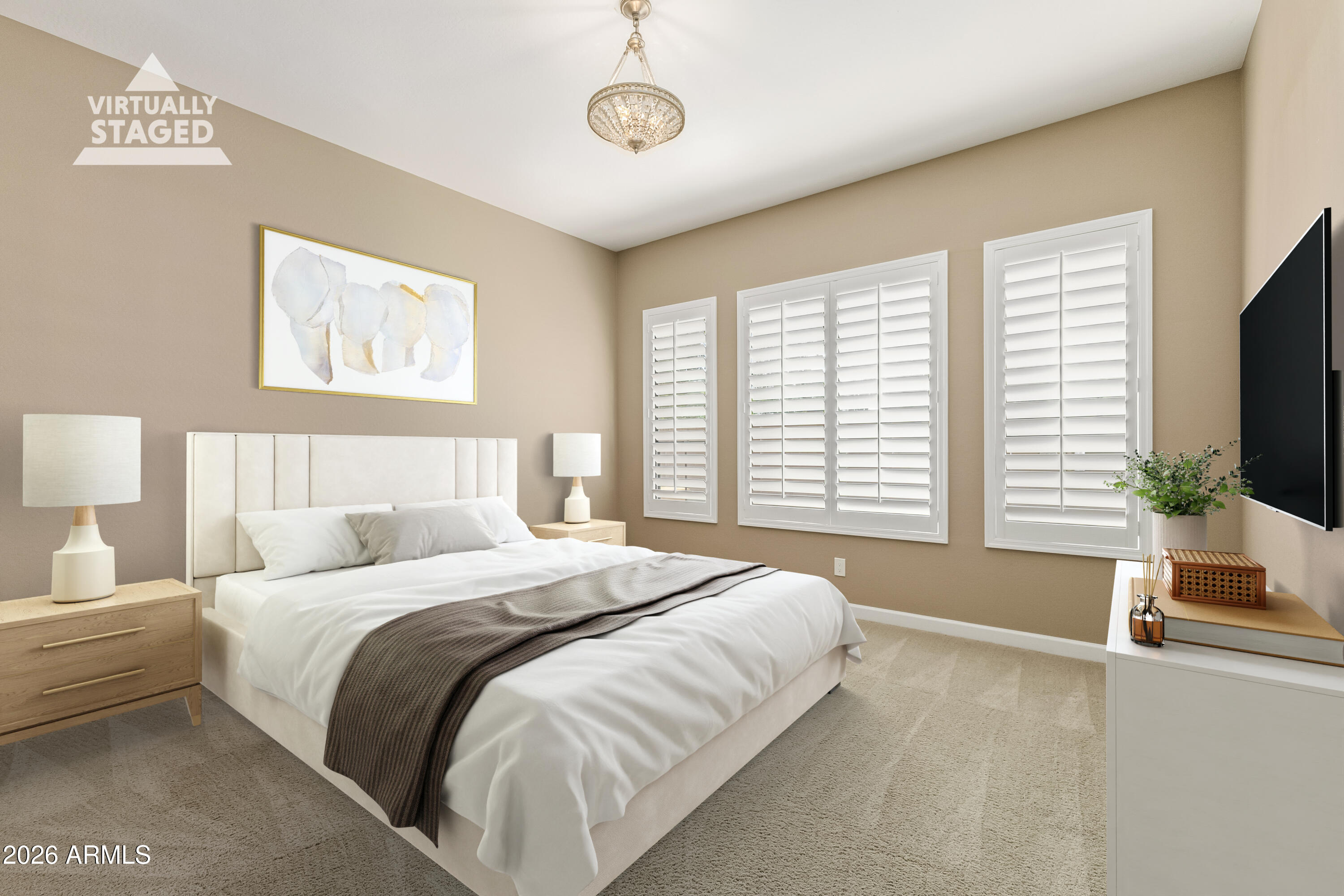 4777 South Fulton Ranch Boulevard, Unit 1068 Chandler, AZ 85248 - Photo 23 of 54 Primary Suite Staged