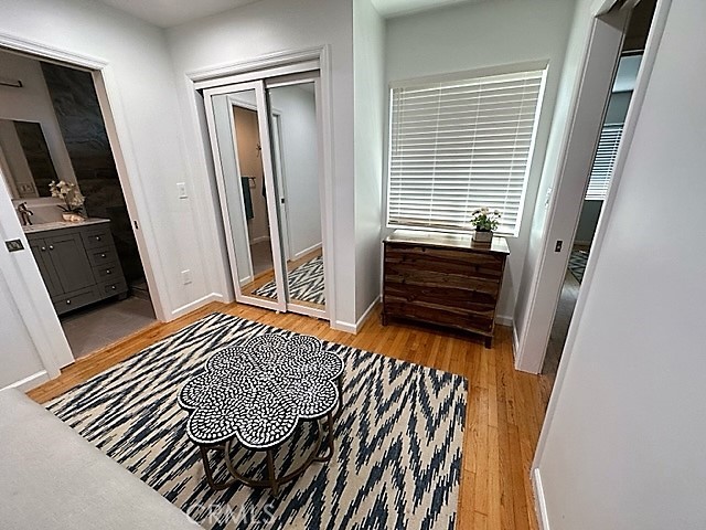 3717 Cherry Long Beach, CA 90807 - Photo 20 of 34 a bedroom with a bed and wooden floor