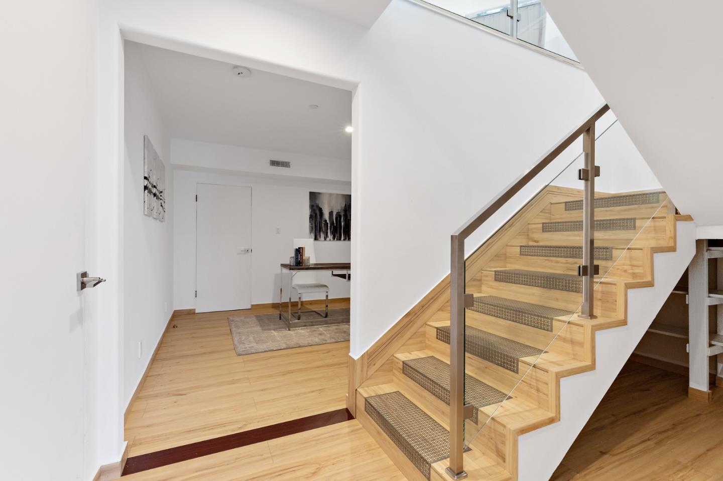 22 Bertocchi Lane Millbrae, CA 94030 - Photo 43 of 50 a view of entryway and hall with wooden floor