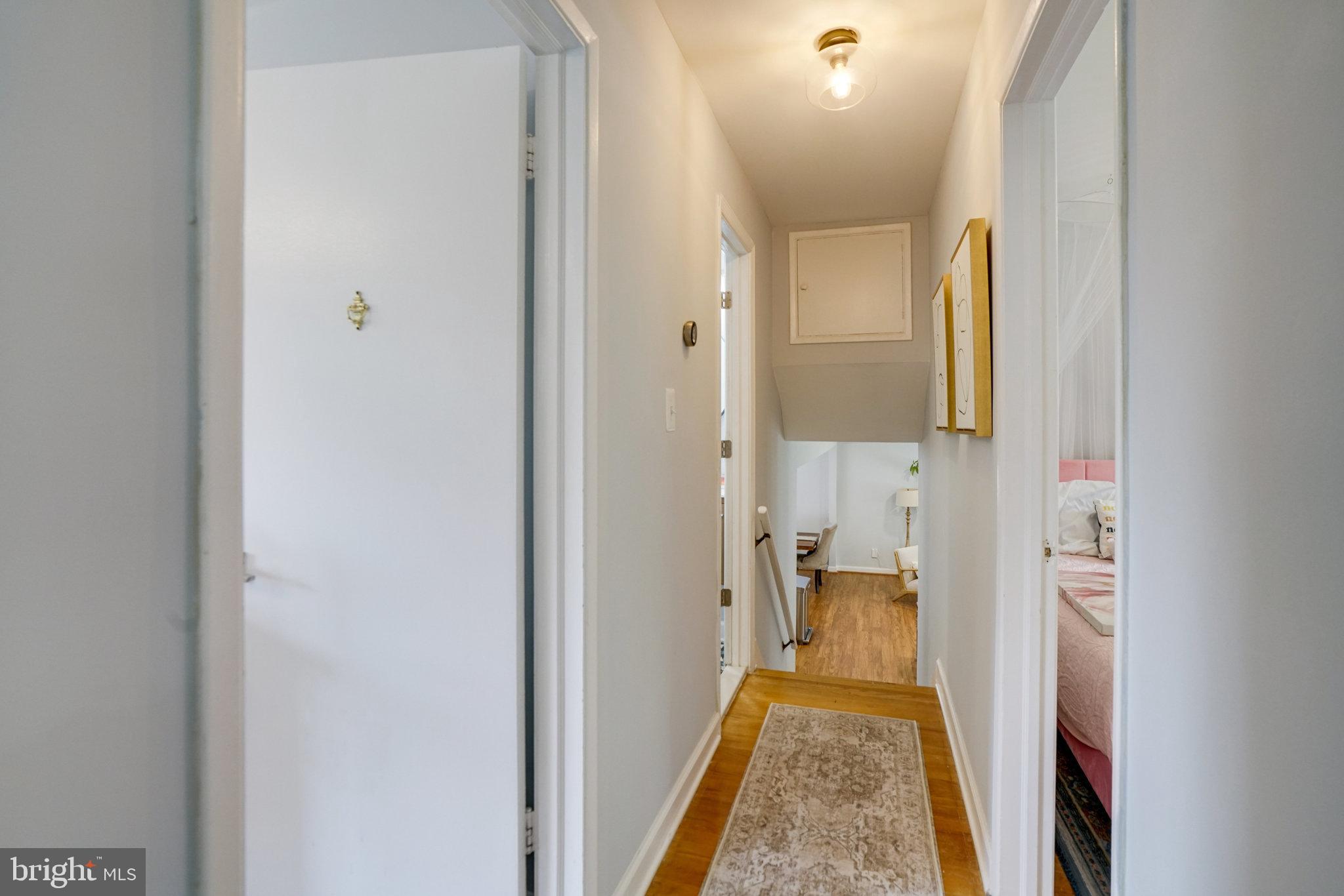 5904 Atteentee Road Springfield, VA 22150 - Photo 19 of 51 a view of hallway with wooden floor
