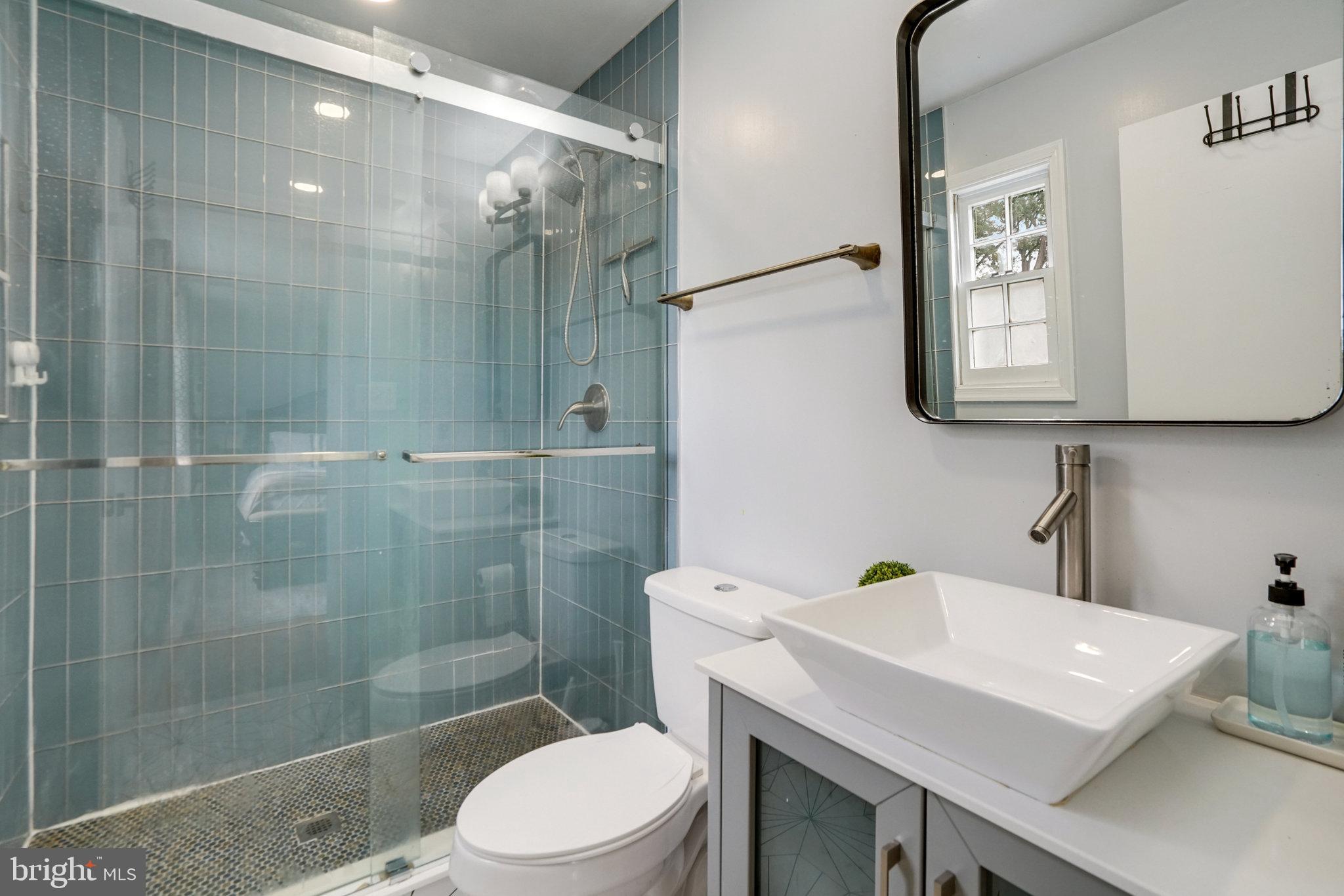 5904 Atteentee Road Springfield, VA 22150 - Photo 29 of 51 a bathroom with a sink a toilet and shower