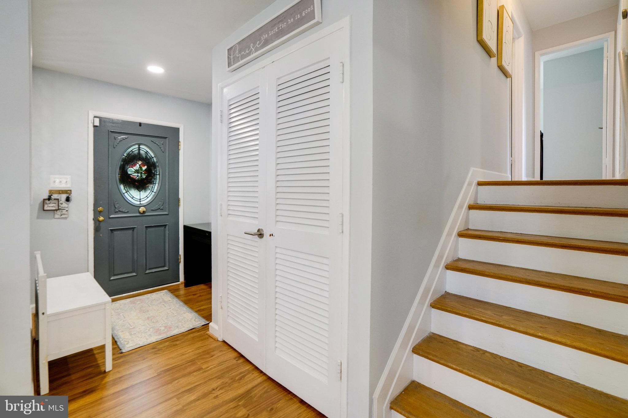 5904 Atteentee Road Springfield, VA 22150 - Photo 4 of 51 a view of entryway and hall with wooden floor