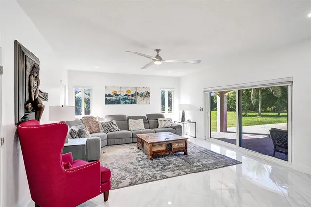 a spacious bathroom with a bathtub and sink