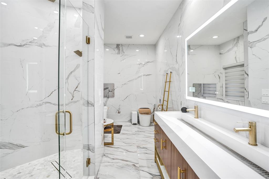 3061 Southwest 117th Avenue Davie, FL 33330 - Photo 34 of 83 a spacious bathroom with a double vanity sink a mirror and shower