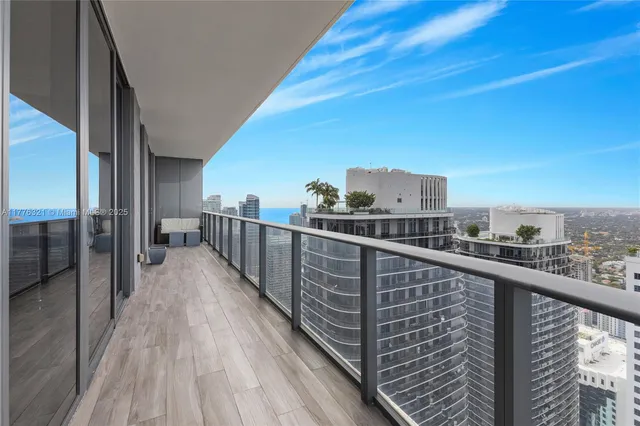 a view of balcony with city view