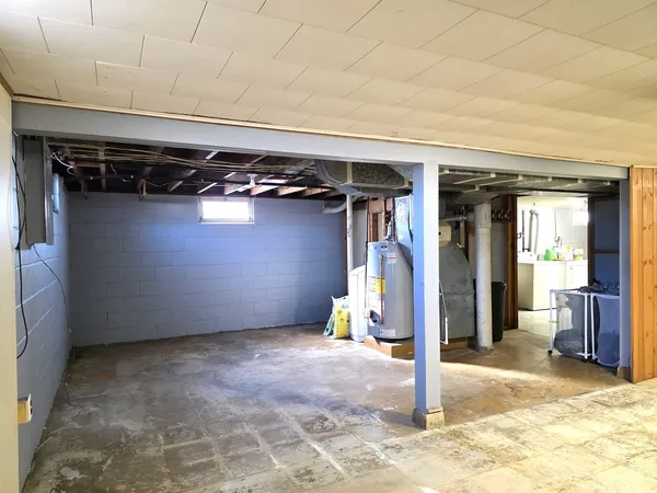 a view of water heater room