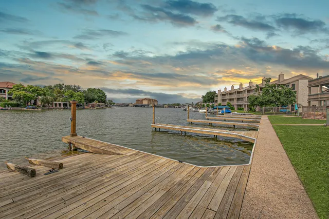 a view of a patio with a garden