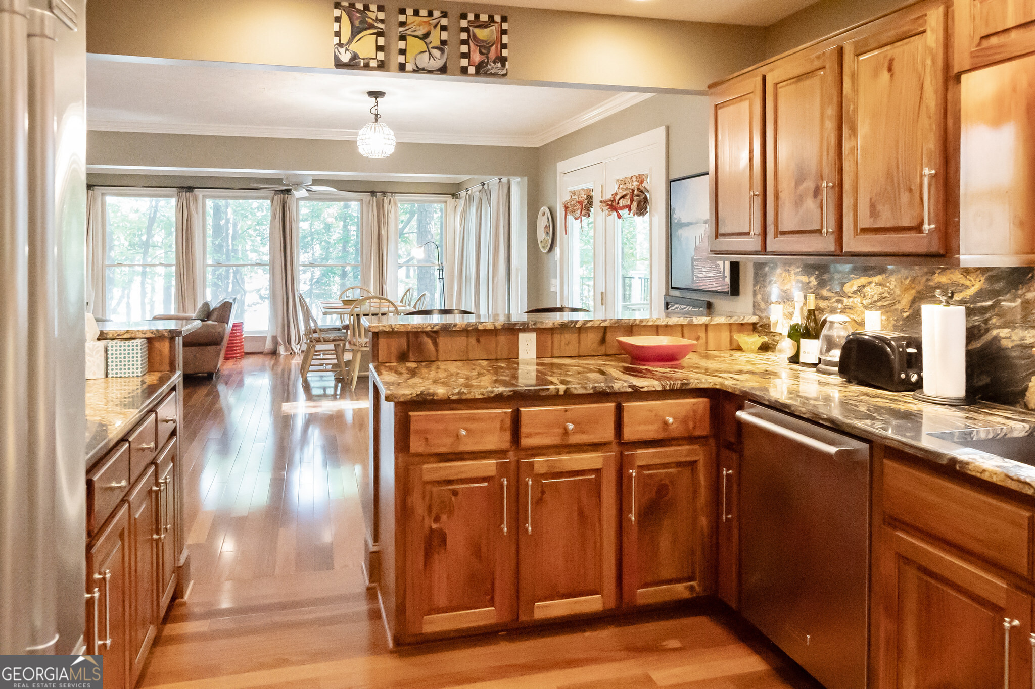455 Chase Landing Martin, GA 30557 - Photo 12 of 37 a kitchen with a sink stove and cabinets