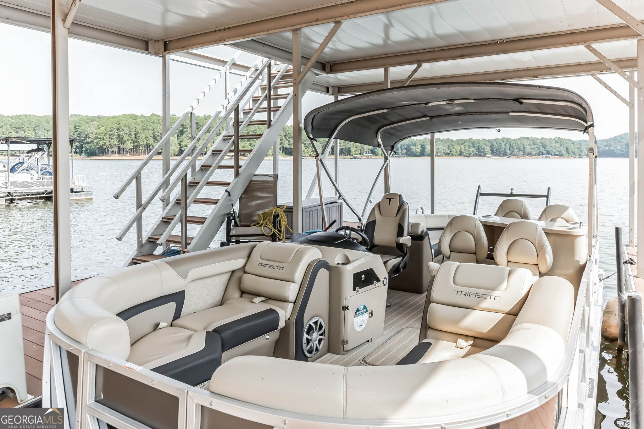 455 Chase Landing Martin, GA 30557 - Photo 14 of 37 a view of living room with furniture and floor to ceiling window